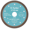 125*22,23 Диск алмазный турбо ультратонкий отрезной по плитке Mr. ЭКОНОМИК X-Turbo 120-207